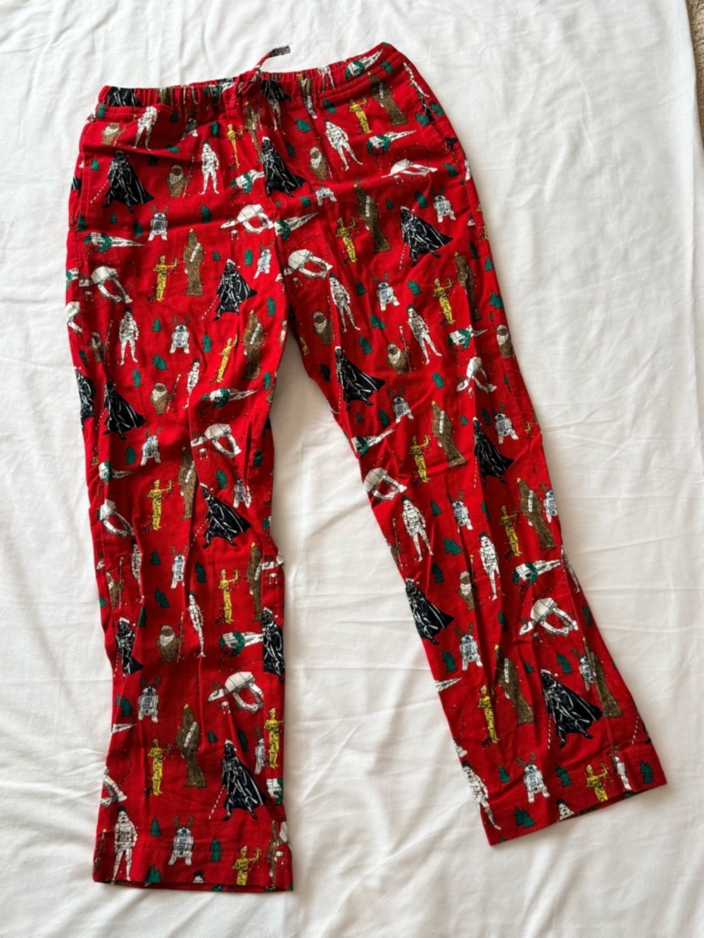 Men’s Hanna Andersson Star Wars Festive Red Holiday Character Lounge Pants M